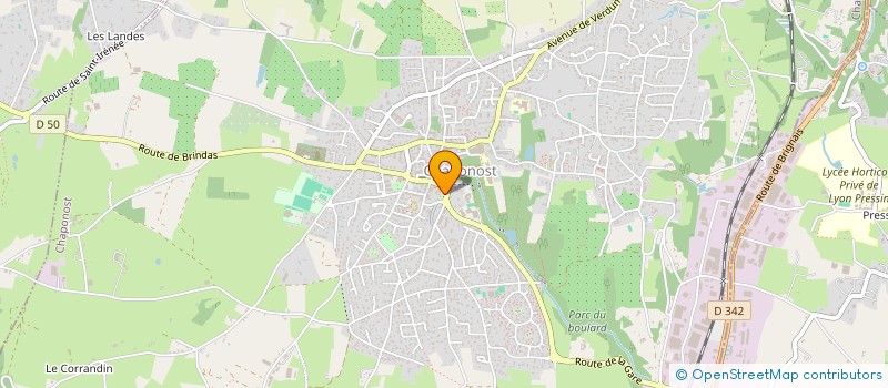 localisation de l'entreprise AGROBIOTEK-INGENIERIE à CHAPONOST