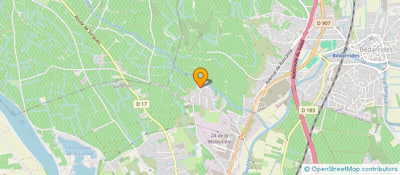 localisation de l'entreprise AGROCAPE  BEDARRIDES