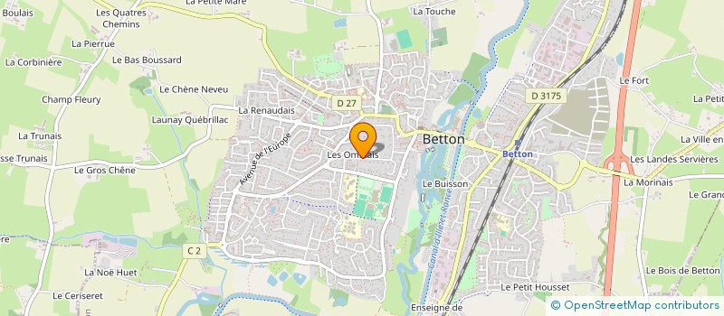 localisation de l'entreprise AGROCHIM à BETTON