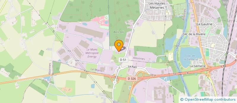 localisation de l'entreprise AGROFERTIL à ALLONNES