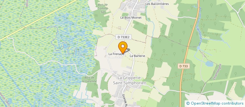 localisation de l'entreprise AGROFRAIS à LA GRIPPERIE-SAINT-SYMPHORIEN