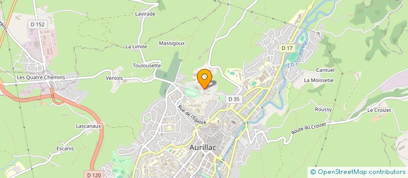 localisation de l'entreprise AGROLAB'S à AURILLAC
