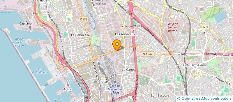 localisation de l'entreprise AGROLINK à MARSEILLE