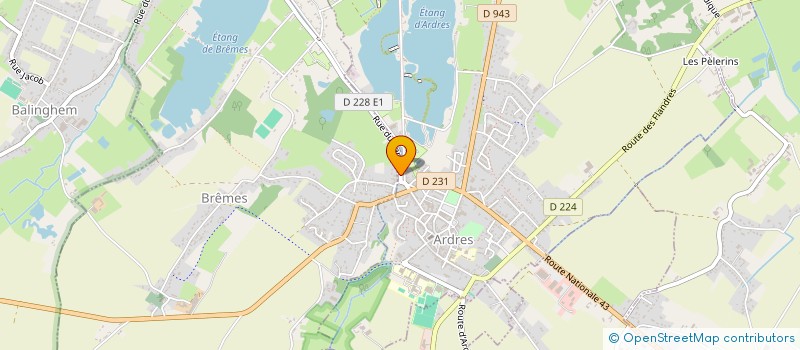 localisation de l'entreprise AGROM à ARDRES