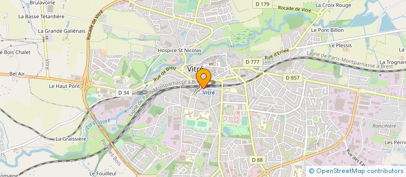 localisation de l'entreprise AGROM TRANSPORT à VITRE