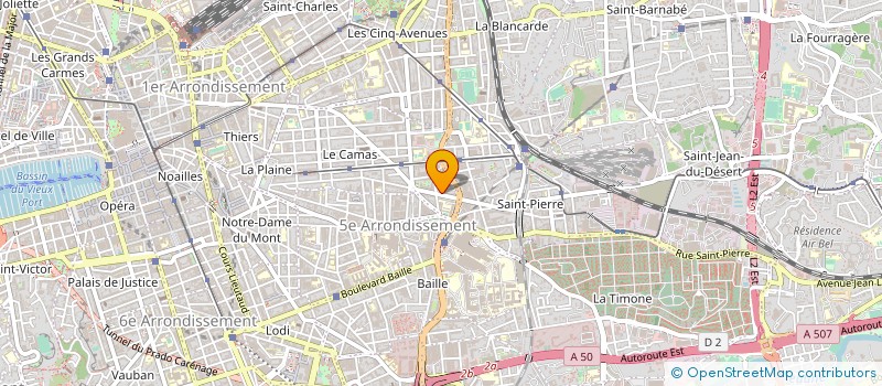 localisation de l'entreprise AGROMASSILIA à MARSEILLE