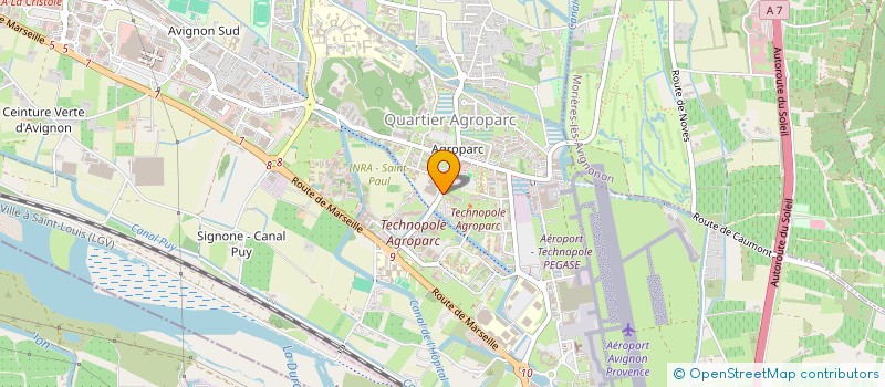 localisation de l'entreprise AGROPARC I  AVIGNON
