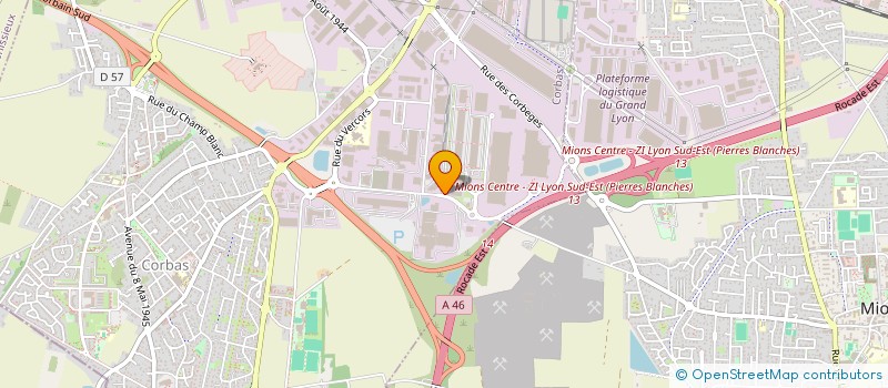 localisation de l'entreprise AGROPOLE à CORBAS