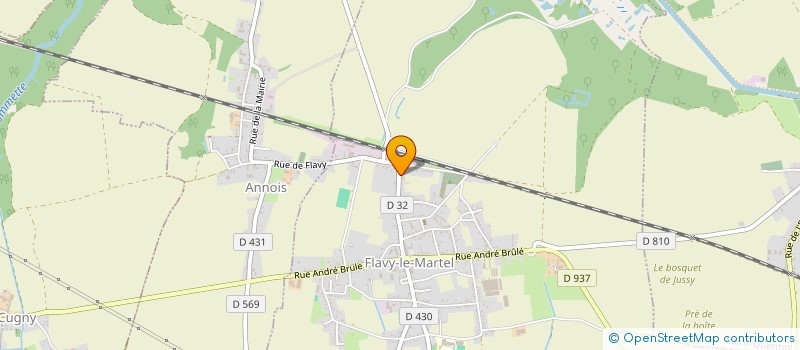 localisation de l'entreprise AGROPOMCONSEIL à FLAVY-LE-MARTEL