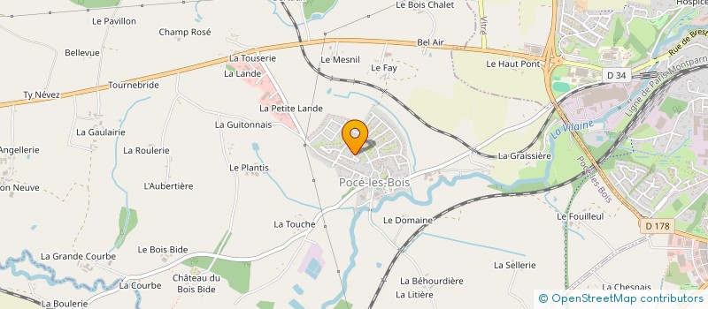 localisation de l'entreprise AGRORIZON à POCE-LES-BOIS