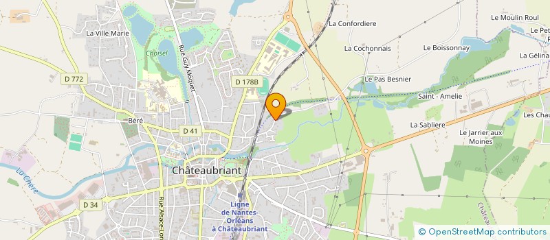 localisation de l'entreprise AGROSCOPE à CHATEAUBRIANT