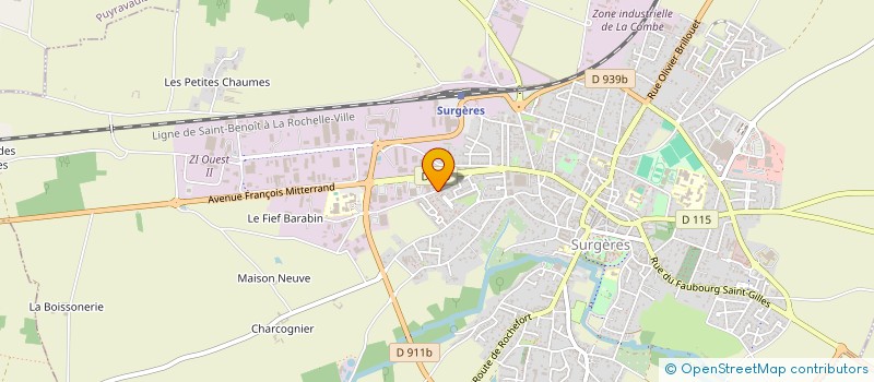 localisation de l'entreprise AGROSEM à SURGERES
