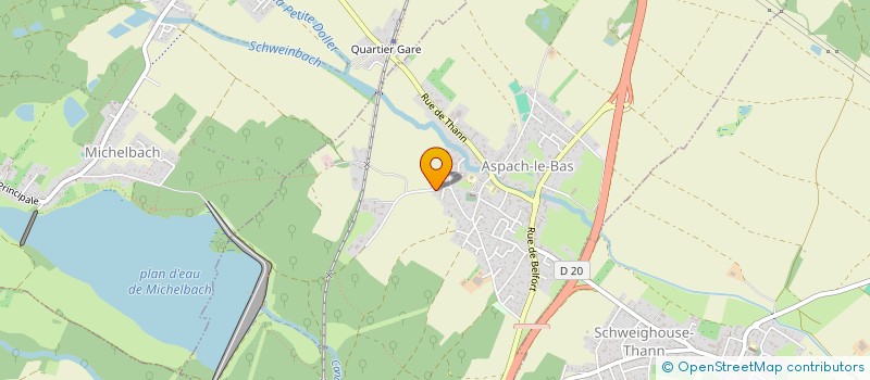localisation de l'entreprise AGROSTATION à ASPACH-LE-BAS