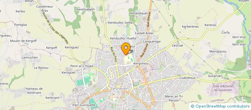 localisation de l'entreprise AGROTECH FORMATIONS à LESNEVEN