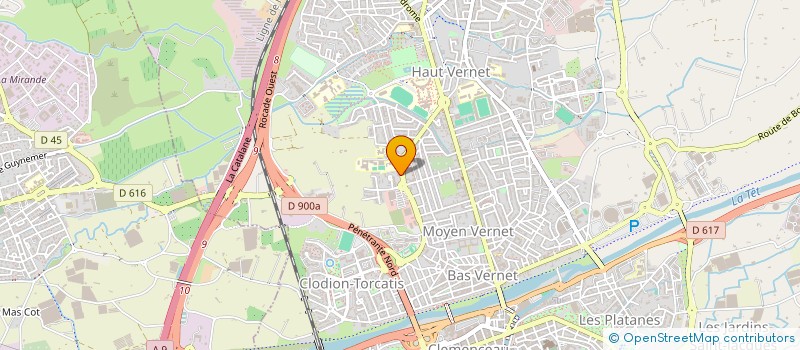 localisation de l'entreprise AGROTOP  PERPIGNAN