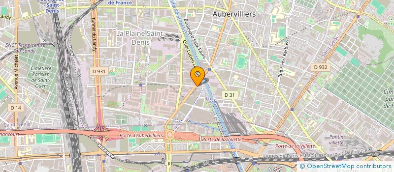 localisation de l'entreprise AGROTRANS  AUBERVILLIERS