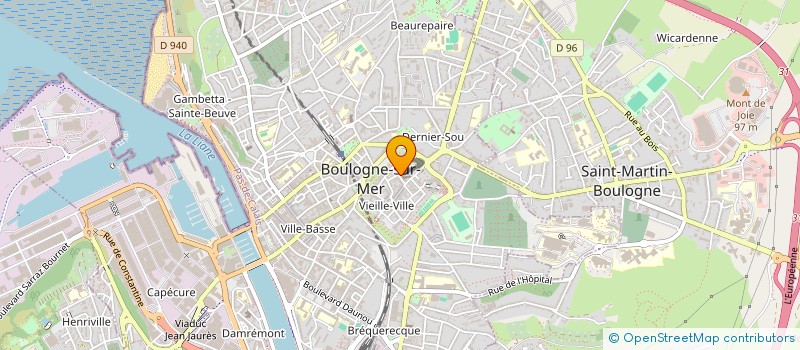 localisation de l'entreprise AGROVERTIS à BOULOGNE-SUR-MER