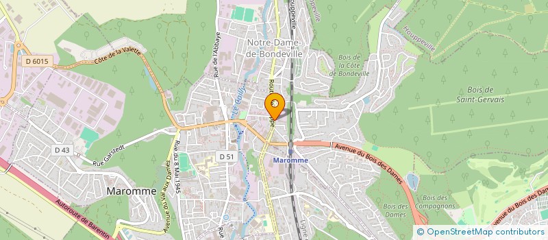 localisation de l'entreprise AGROW  NOTRE-DAME-DE-BONDEVILLE