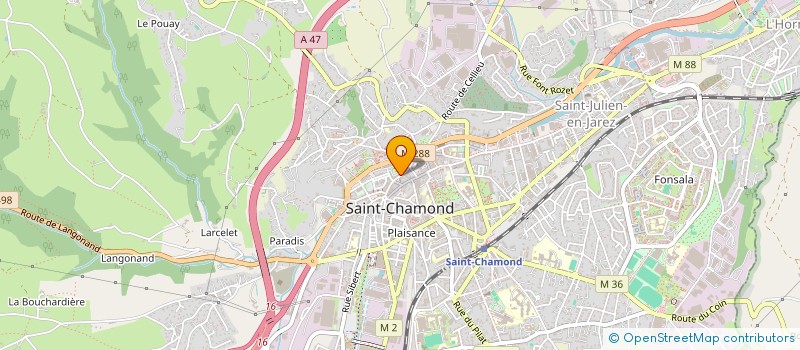 localisation de l'entreprise AGRU TRANS à SAINT-CHAMOND