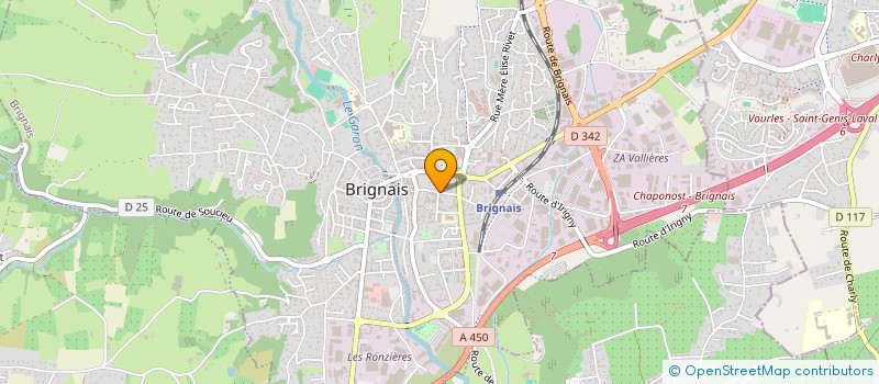 localisation de l'entreprise AGRUM à BRIGNAIS