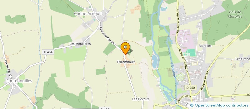 localisation de l'entreprise AGRYLOC à CHARNY OREE DE PUISAYE