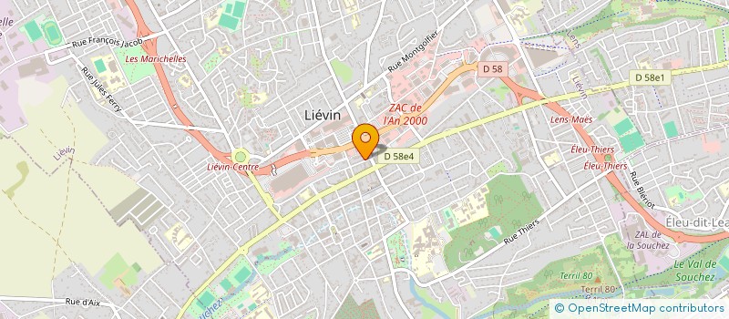 localisation de l'entreprise AGS à LIEVIN