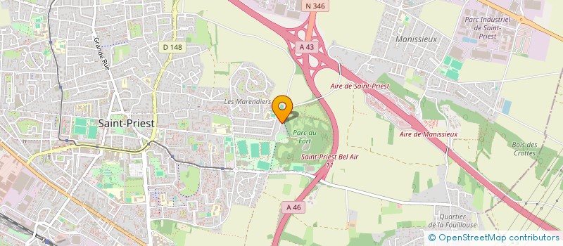 localisation de l'entreprise AGS  SAINT-PRIEST