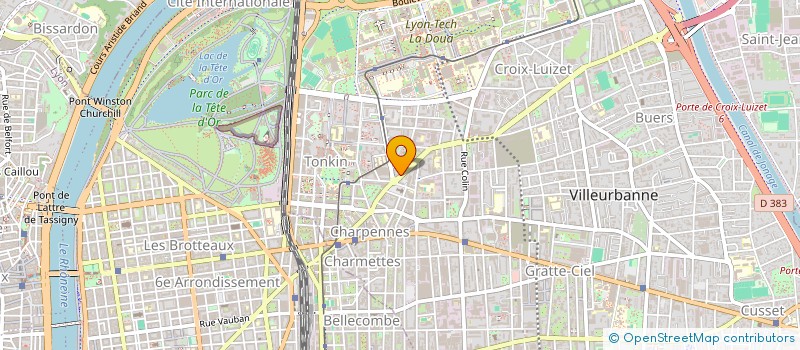 localisation de l'entreprise AGS BATTERIES  VILLEURBANNE