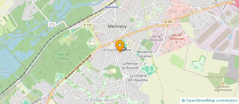 localisation de l'entreprise AGS BUILDING à MENNECY