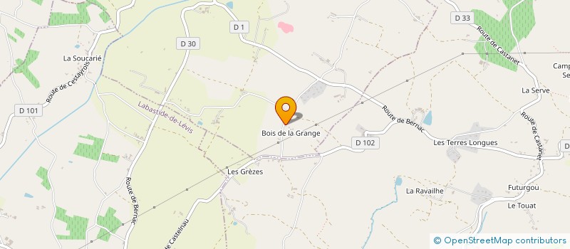 localisation de l'entreprise AGS CONSTRUCTIONS à BERNAC