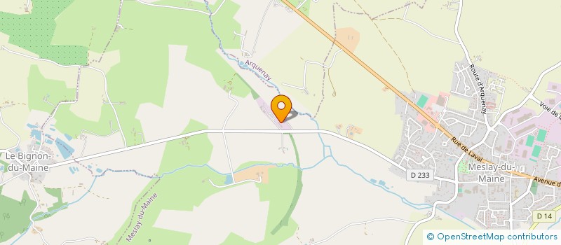 localisation de l'entreprise AGS DIFFUSION  MESLAY-DU-MAINE