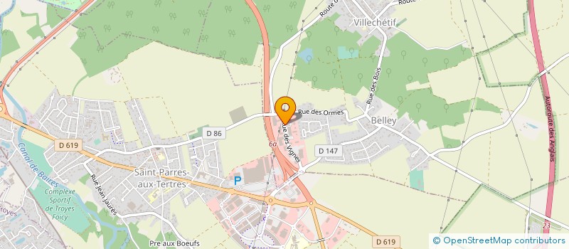 localisation de l'entreprise AGS INGENIERIE à VILLECHETIF