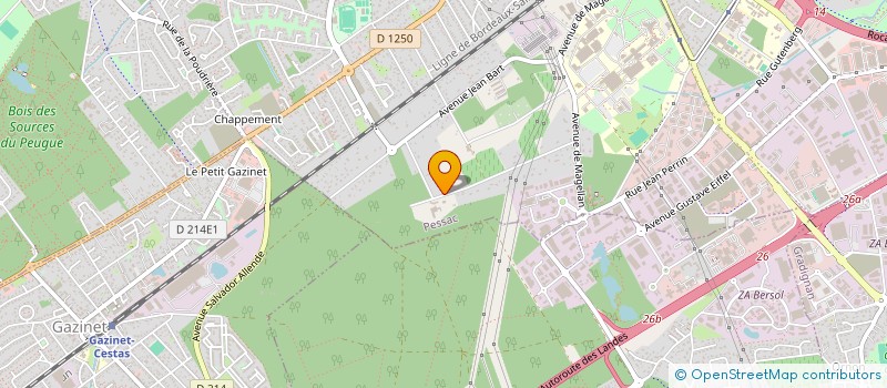 localisation de l'entreprise AGS INVEST  PESSAC