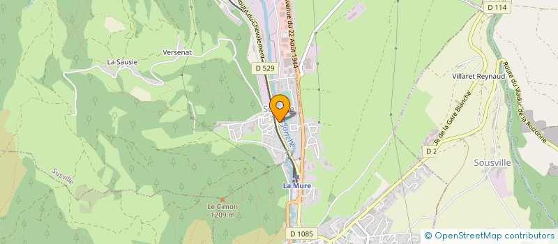 localisation de l'entreprise AGS NATURE REGIE DE REMONTEES MECANIQUES à LA MORTE