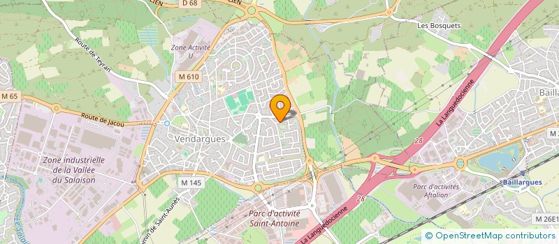 localisation de l'entreprise AGS PLOMBERIE CHAUFFAGE à VENDARGUES