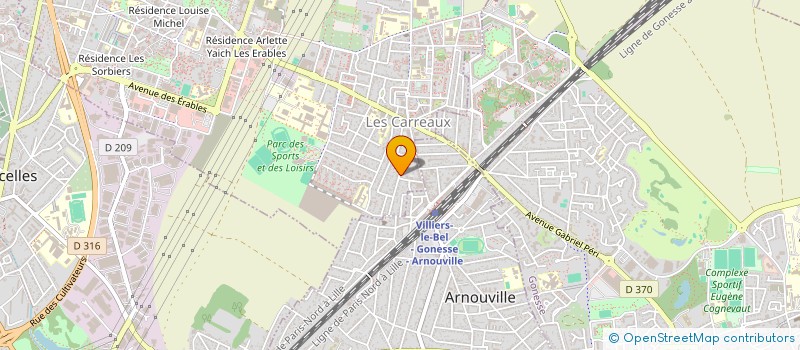 localisation de l'entreprise AGS SECURITE  VILLIERS-LE-BEL