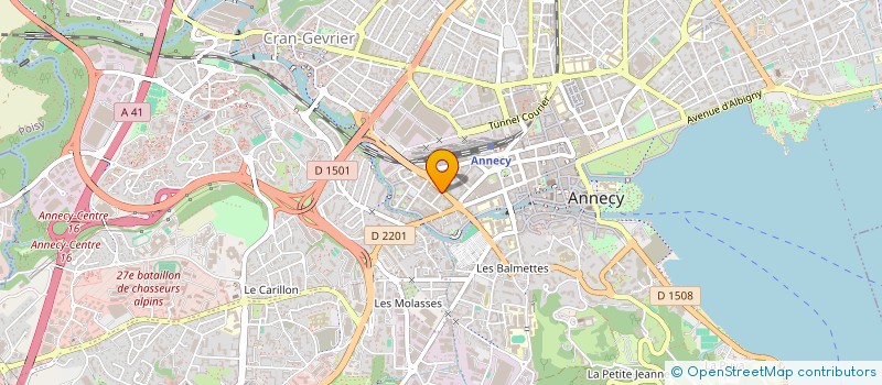 localisation de l'entreprise AGS SERVICES à ANNECY