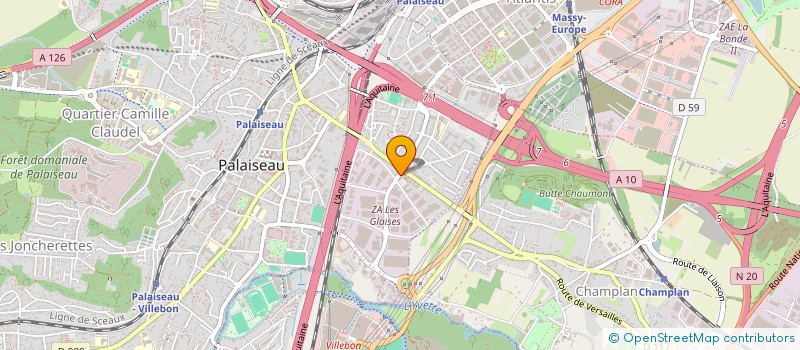 localisation de l'entreprise AGS TAXI à PALAISEAU