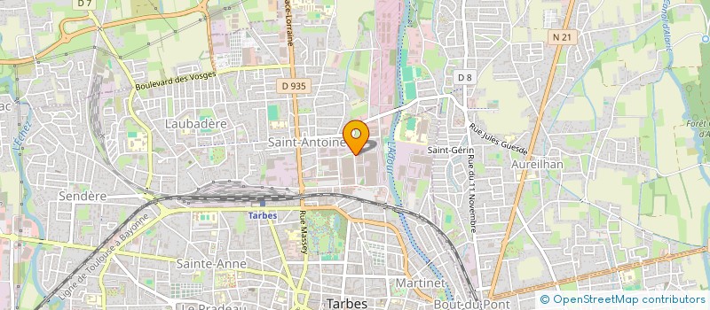 localisation de l'entreprise AGSA OUTILS COUPANTS à TARBES