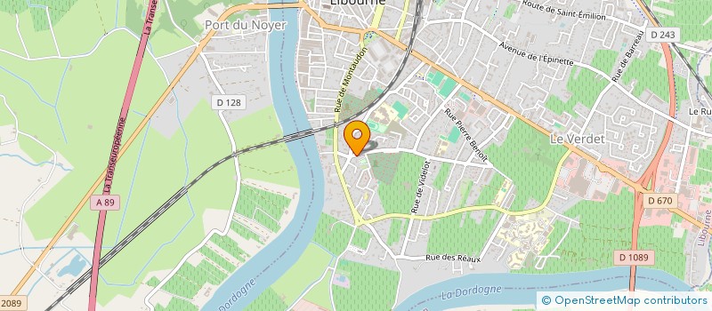 localisation de l'entreprise AGSAP à LIBOURNE