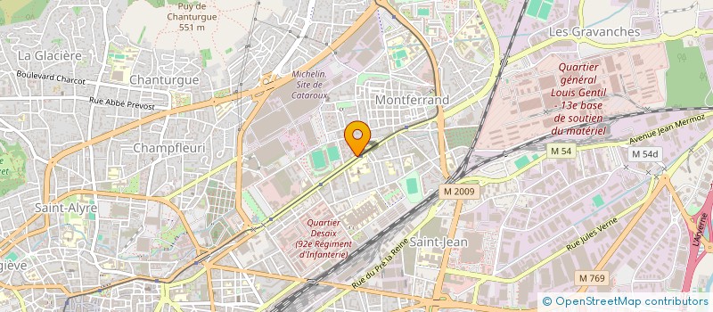 localisation de l'entreprise AGSGV 63 à CLERMONT-FERRAND