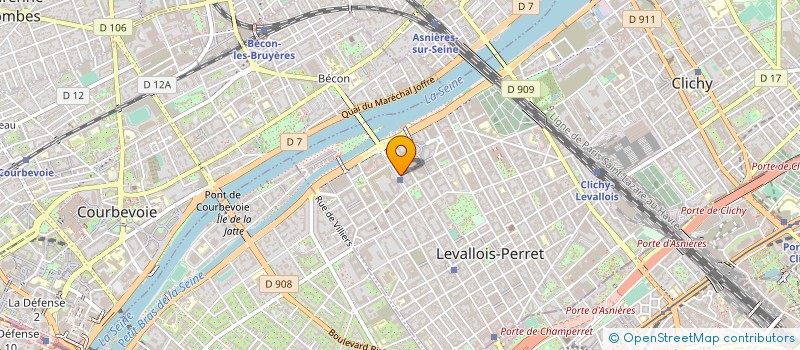 localisation de l'entreprise AGSI  LEVALLOIS-PERRET