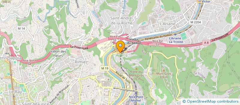 localisation de l'entreprise AGT à NICE