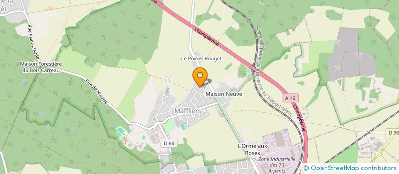 localisation de l'entreprise AGT  MAFFLIERS