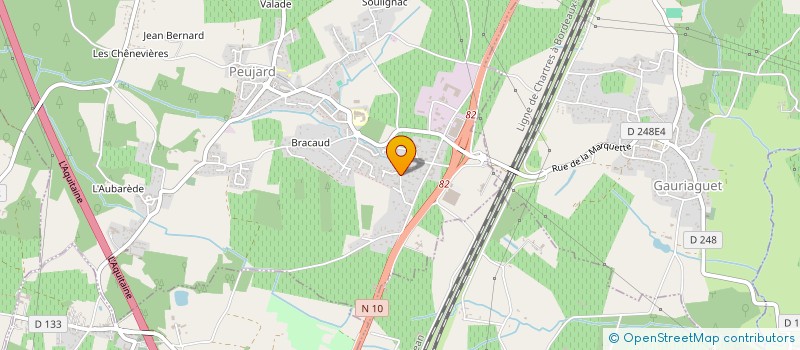 localisation de l'entreprise AGT à PEUJARD