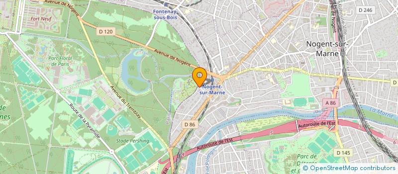 localisation de l'entreprise AGTER à NOGENT-SUR-MARNE