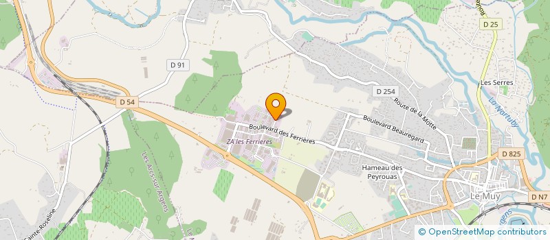 localisation de l'entreprise AGTJ à LE MUY