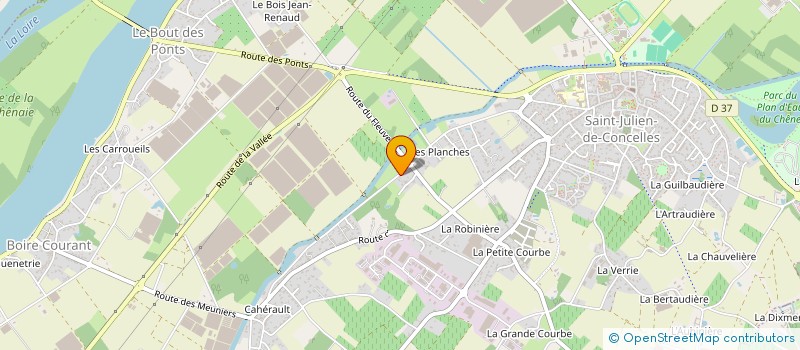 localisation de l'entreprise AGTS PLOMBERIE CHAUFFAGE à SAINT-JULIEN-DE-CONCELLES