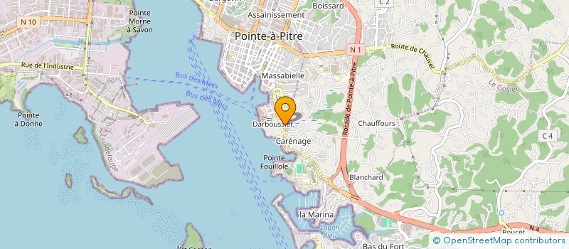 localisation de l'entreprise AGUA DE VERAO  POINTE A PITRE