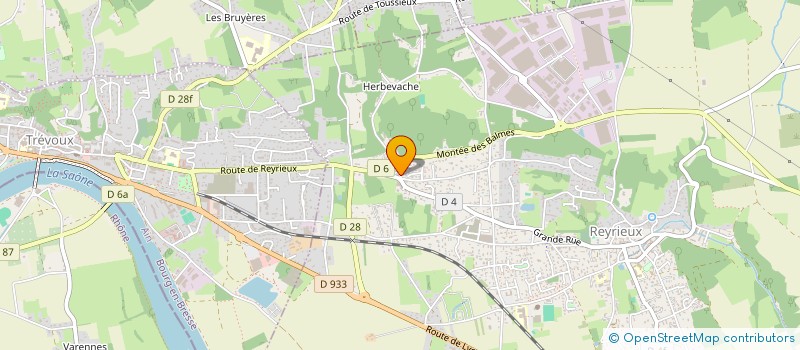 localisation de l'entreprise AGUA-GAZ à REYRIEUX
